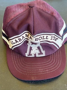 Gorra de camionero vintage de fútbol americano de Alabama Roll Tide 3 rayas malla Snapback EE. UU. - Imagen 1 de 4