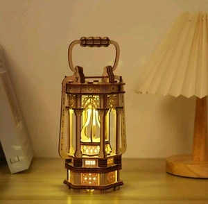 Rowood 3D Wooden Puzzle DIY  Creative Vintage Lantern Gift Kids - Picture 1 of 9