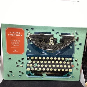New Sealed Remington Typewriter Shape Jigsaw Puzzle 750 Piece 20x20 by Galison - Bild 1 von 8