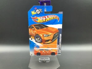 Hot Wheels Heat Fleet Mitsubishi 2008 Lancer Revolution #158 Orange LW - Imagen 1 de 4