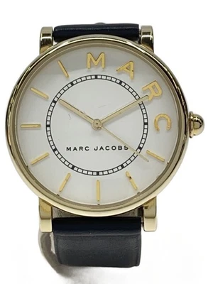 Кварцевые аналоговые часы MARC JACOBS mj1532 белый циферблат кожа черные как новые ЯПОНИЯ - Изображение 1 из 4