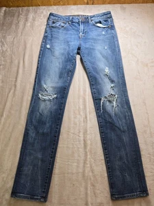 American Eagle Outfitters Jeans Uomo Taglia 32 Blu Slim Dritto 360 Extreme Flex - Foto 1 di 10