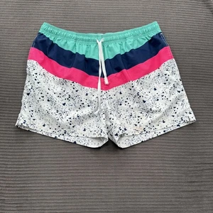 Chubbies Swim Trunks Shorts Mens XL Multicolor Splatter 4" Inseam Board Retro - Picture 1 of 8