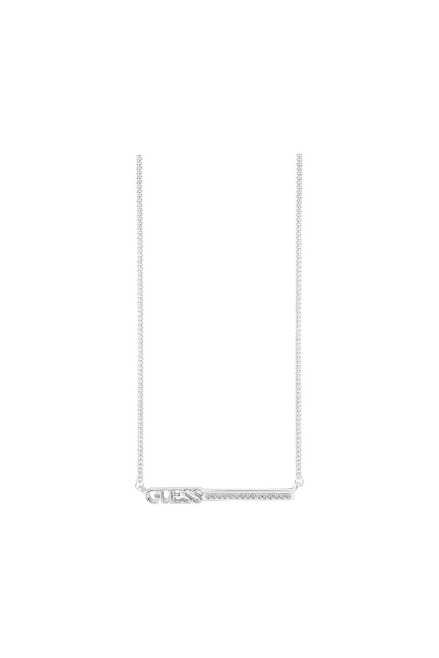 Guess Womens Silver Plated Linear Necklace UBN82033 - Изображение 1 из 1