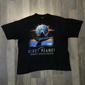 Vintage NASA Kennedy Space Center Blue Planet Ocean Tee - Picture 1 of 8