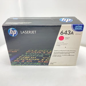 Genuine Q5953A (643A) Magenta Toner Cartridge For HP LaserJet 4700 NEW OEM - Picture 1 of 3