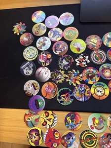 Pogs Vintage 1990’s - Lot Of 151 Milk Caps and 7 Slammers… Nostalgia! - Picture 1 of 7