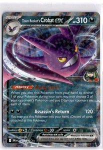 Pokemon Juego de Cartas Coleccionables Team Rocket's Crobat ex 122/182 Sv10: Destined Rivals Doble Raro - Imagen 1 de 1