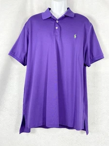 Polo Ralph Lauren Poloshirt Herren XL Lila Kurzarm Stretch Mesh - Bild 1 von 11