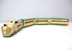 Marx M10005 UP Streamliner Cream, Green 4 Pc O gauge X6839 - Picture 1 of 13