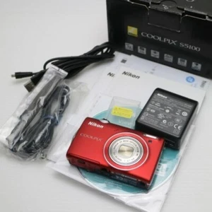 [MINT]Nikon COOLPIX S5100 Red Digital Camera 12.2MP 5x Optical Zoom From JAPAN - Picture 1 of 3
