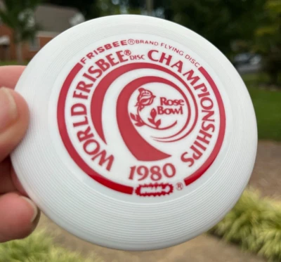 1980 WFC World Championships Rose  Bowl MINI New Disc Golf  Frisbee  #616 Whamo - Image 1 of 4