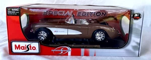 🔥 Chevrolet Corvette 1957 Maisto 1:18 edición especial diecast, un clásico, nuevo en caja🔥 - Imagen 1 de 5