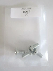 AN4H4A Hex Bolt 1/4-28 x 17/32 Drilled Head Steel - Lot of 4 - Picture 1 of 4