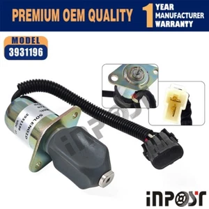 Stop Solenoid 3931196 SA-3665-24 24V For Kubota Super Mini Series 4HP Cummins - Picture 1 of 3