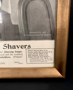 Jabones de afeitar antiguos vintage William publicidad con derechos de autor 1899 - Imagen 1 de 8