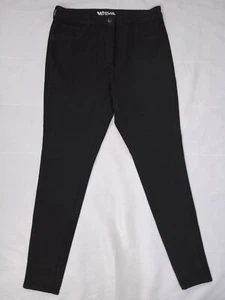 Womens Next Jeans Size 16 18 Tall Skinny 360 Ankle Grazer Slimming Black W36 - Picture 1 of 5