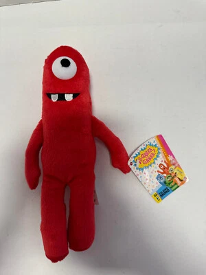 Yo Gabba Gabba Jazwares Muno Bolsa de Feijão Recheada Vermelha Pelúcia Não Funciona 9" Nova - Imagem 1 de 3