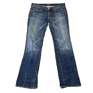 Womens Jeans Relaxed Bootcut Medium Blue Faded Washed W32 L32 7 For All Mankind - Picture 1 of 16