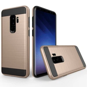 Shockproof Hybrid Hard Protective Slim Case Cover for Samsung S9 GOLD - Picture 1 of 1