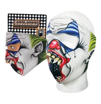 Creepy Clown Scary Circus Capsmith Full Face Neoprene Mask Biker Ski Costume — 第 1/2 张图片