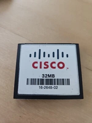 CISCO 32MB Compact Flssh Memory Card for Routers 16-2648-02 - Image 1 of 2