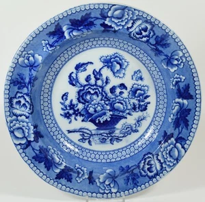 Hermoso Tazón Sopa Riley Staffordshire Azul y Blanco c1820 Muy Buen Estado - Imagen 1 de 5