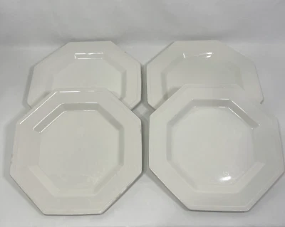 "4 platos de cena Johnson Brothers Heritage de 10"" blancos Ironstone Bros hechos en Inglaterra" Foto 1 de 4
