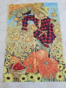 Toland Thanksgiving, Pumpkin, Sharecrow Garden Flag 24" x 35" - Picture 1 of 5
