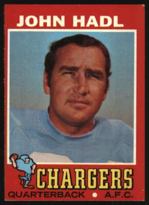 1971 Topps #255 John Hadl VG/VGEX Chargers 607995 - Image 1 of 2