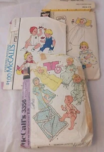 McCall's Vintage Pattern Lot of 3 Newborn & 12 Month (F) - Picture 1 of 7