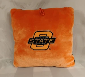 NCAA Oklahoma State University OSU Orange/Black 14x14 Throw Pillow - Imagen 1 de 8