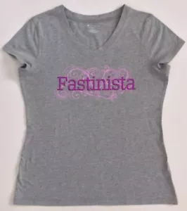 WOMEN'S TEK GEAR "FASTINISTA" V-NECK TEE SHIRT SIZE Medium - Picture 1 of 3