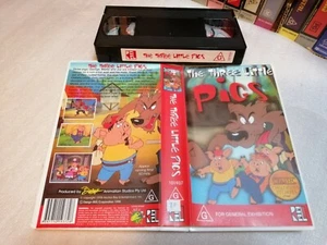 THE THREE LITTLE PIGS - Rare 1998 Australian REL Release - Vhs Issue - CARTOON - Picture 1 of 1