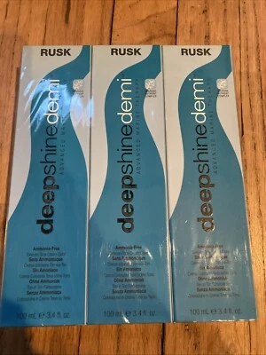 Color de cabello permanente RUSK Deep Shine Demi 10,13B ultra beige rubio paquete de 3 NUEVO Foto 1 de 3