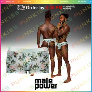Male Power Mens Flamingo Print Boxer Shortsđź’‹Elastic No-Roll Waistband Trunk - Picture 1 of 7