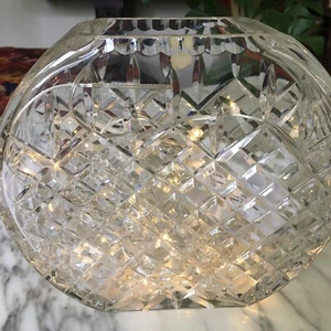 Original 24 % handgeschnittene Bleikristall Akzent Vase, Made in Poland - Bild 1 von 8
