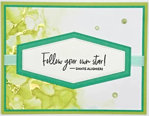 Stampin' Up! Follow Your Own Star Card w/Env UNLIMITED CARDS SHIP $4.95 - Picture 1 of 3