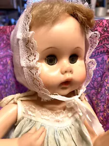 VINTAGE 1950s AMERICAN CHARACTER 12" TINY TEARS DOLL ? in ORIGINAL ROMPER SWEET - Picture 1 of 9