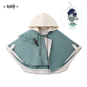 Official Genshin Impact Venti Cloak Jacket Barbatos Zipper Hooded Cape Coats - Picture 1 of 21