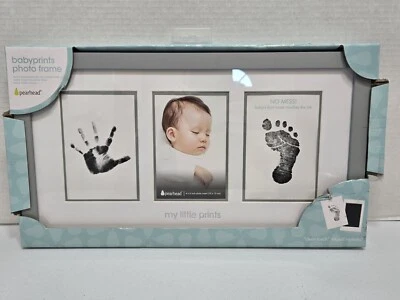 Marco de fotos de bebé Pearhead Babyprint My Little huella de pie de mano sin líos pequeño Nick Foto 1 de 4