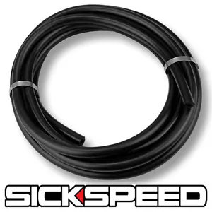3 METERS BLACK SILICONE HOSE FOR HIGH TEMP VACUUM ENGINE BAY DRESS UP 4MM AIR F - Picture 1 of 1