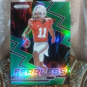 2023 Panini Prizm Draft Picks - Fearless Green Prizm #F-22 Jaxon Smith-Njigba - Picture 1 of 6