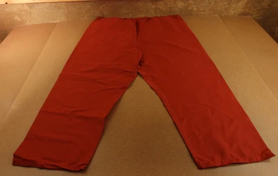 时尚印章制服男女通用尺寸 3XL 香料红色直筒磨砂裤 833 全新 — 第 1/4 张图片