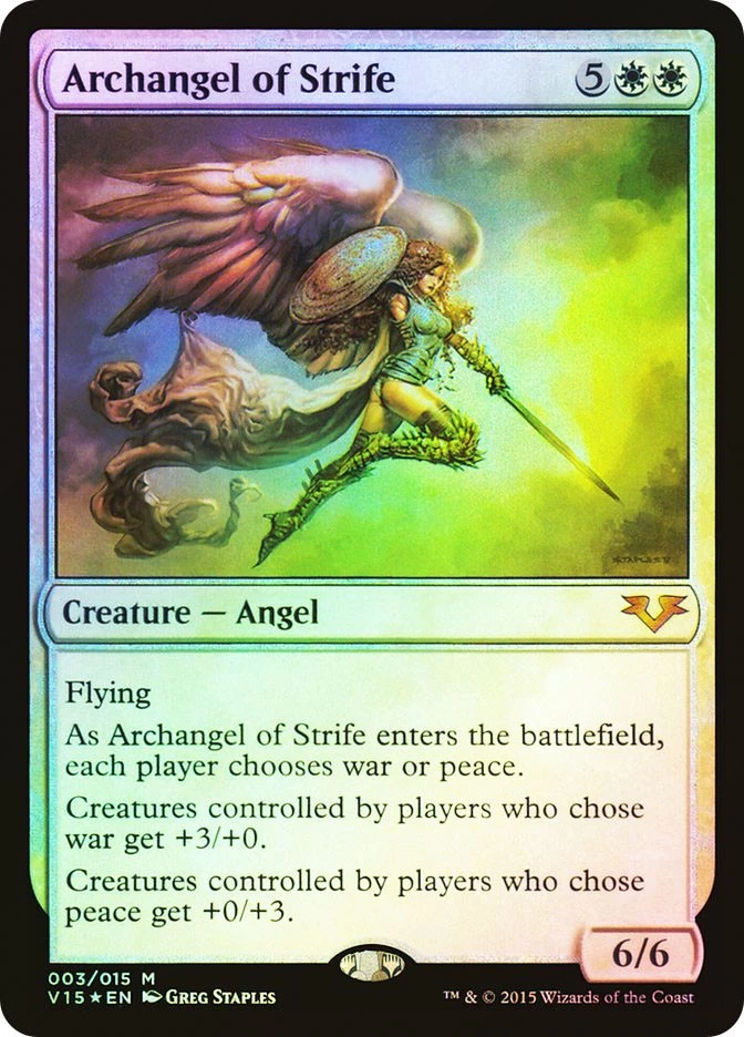 MTG FOIL Archangel of Strife  - From the Vault: Angels #3 - Image 1 of 1