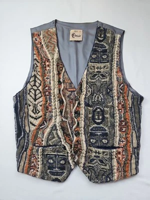 Vtg Australian Coogi Classic Sweater Vest 3D Knit Multicolor Size Medium 20x25 - Image 1 of 4