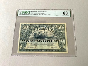 Denmark 50 Kroner P-32d 1942 PMG 63 - Picture 1 of 4