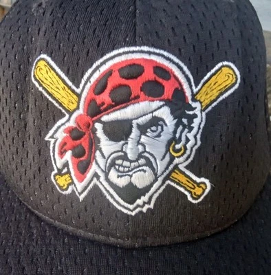 Vintage Pittsburgh Pirates Hat New Era 59 Fifty MLB Authentic Diamond 7 3/4 - Image 1 of 4