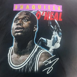 Shaquille ONeal GOAT Crew schwarz Grafik T-Shirt doppelseitig NBA Legende 2X Large - Bild 1 von 6