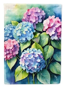 Hydrangeas Flag Canvas House Size DAC8597CHF - Picture 1 of 4